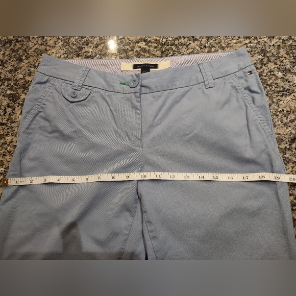 Tommy Hilfiger Women's Pre-Loved in good Condition Blue Chinos Size 6 - Picture 7 of 9